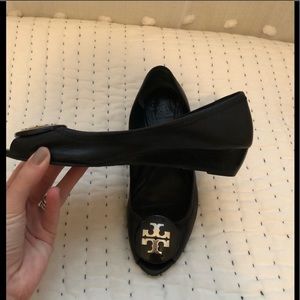 Tory Burch Peep toe wedge!